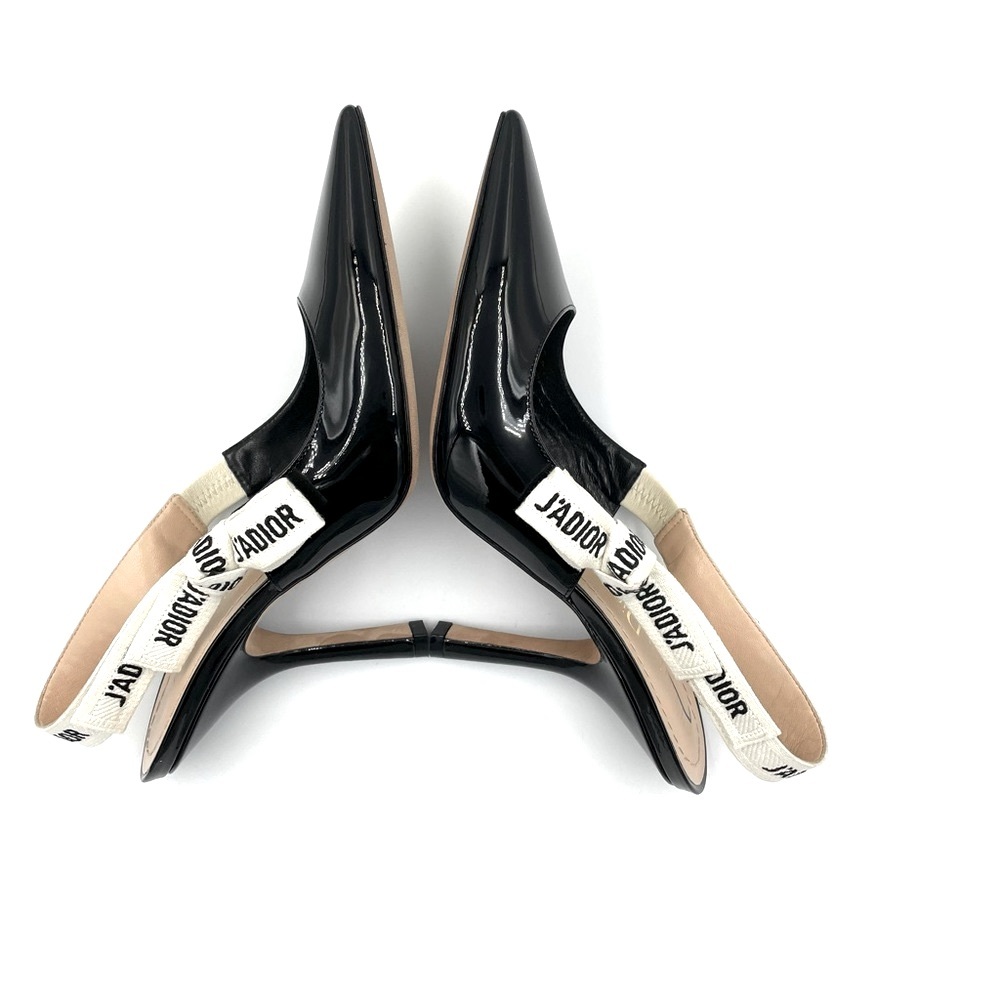 ❤️SOLD❤️Dior J’adior Slingback Pump - Black Patent Calfskin - Picture 9 of 16